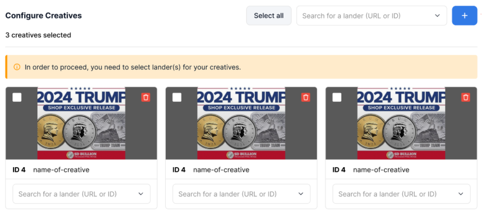 Discard creative